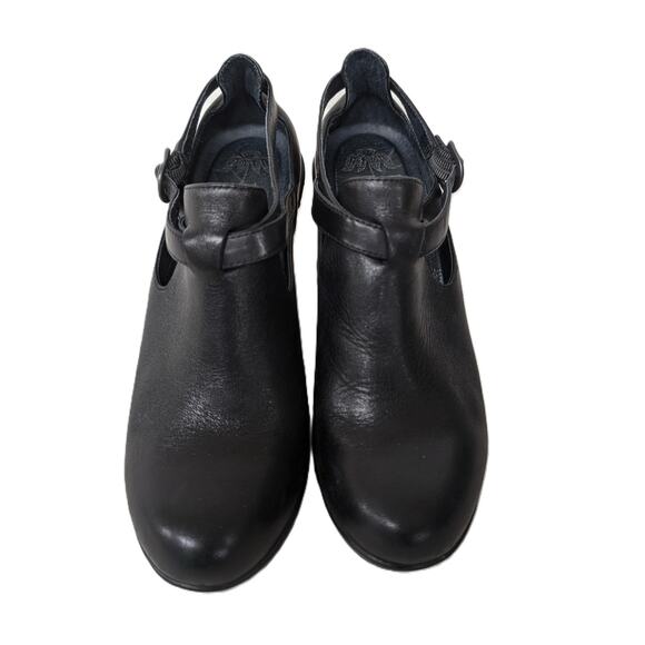 Dansko Franka Leather Crisscross Strap Wedge Clogs 38 - Picture 2 of 9